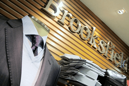 Painel de LED para loja de roupas