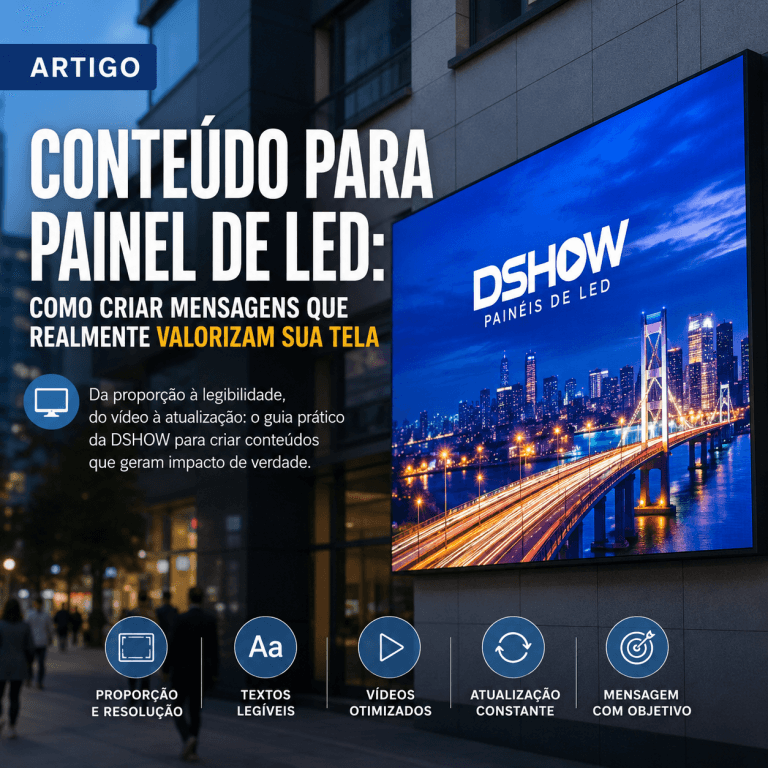 Por que o conteúdo ruim destrói o impacto de um bom painel de LED?