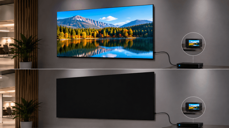 Quando o painel de LED é desligado, ele perde o conteúdo?