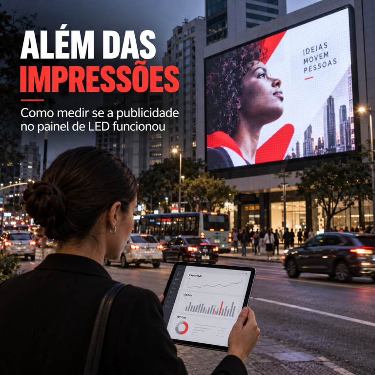 Além das impressões: como medir se a publicidade no painel de LED funcionou