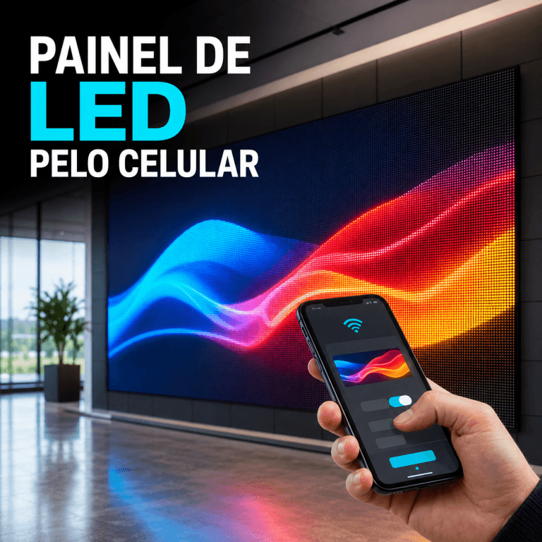 É possível atualizar o painel de LED pelo celular? Veja como funciona