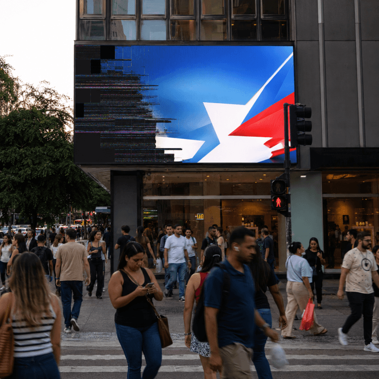 O que acontece quando um módulo do painel de LED falha?