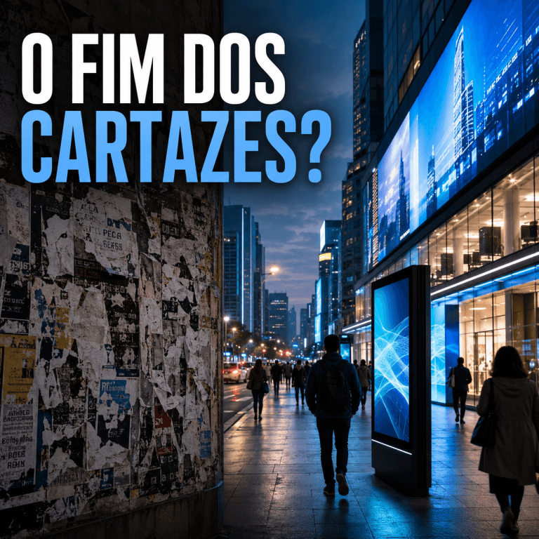 O Fim dos Cartazes? Como a Comunicação Digital Está Redesenhando as Cidades