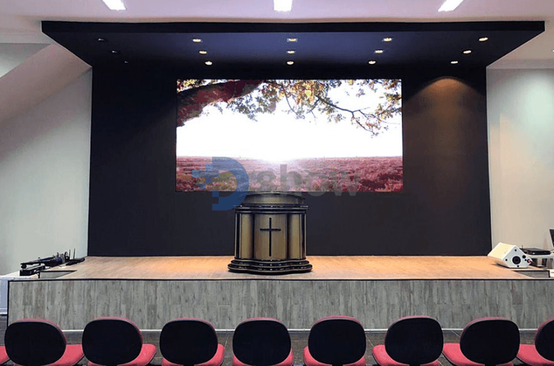 Painel de led para igreja