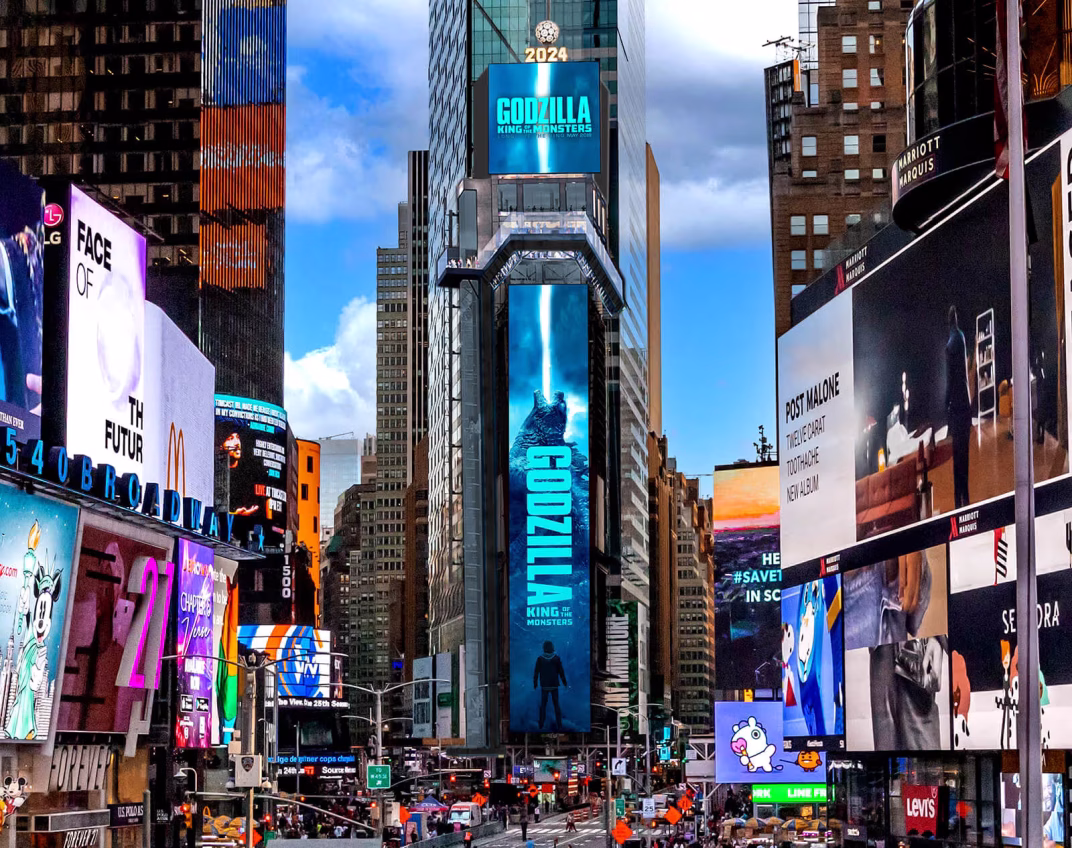 Painel de led na time square - One Times Square