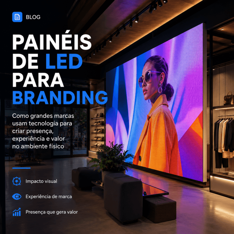Como grandes marcas usam painéis de LED para fortalecer branding