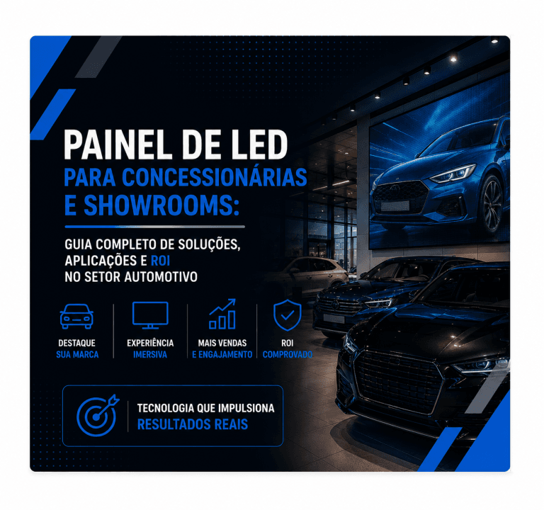 Painel de LED para Concessionárias e Showrooms: Guia Completo de Soluções, Aplicações e ROI no Setor Automotivo