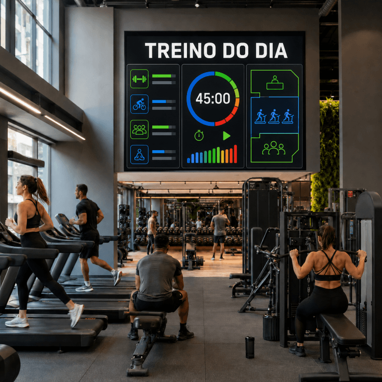 Painel de LED para academia: onde instalar e o que exibir?