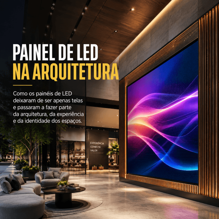 Por que o painel de LED virou parte da arquitetura dos espaços?
