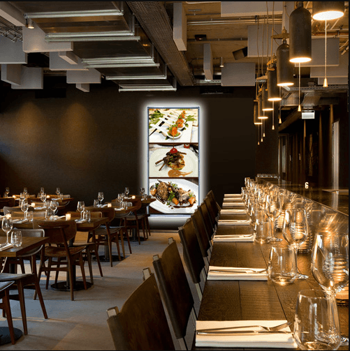 Painéis de LED para bares e restaurantes