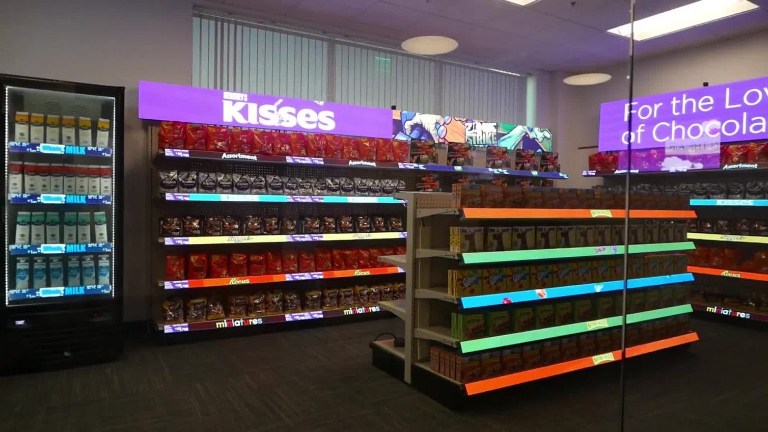 Painéis de led para supermercado
