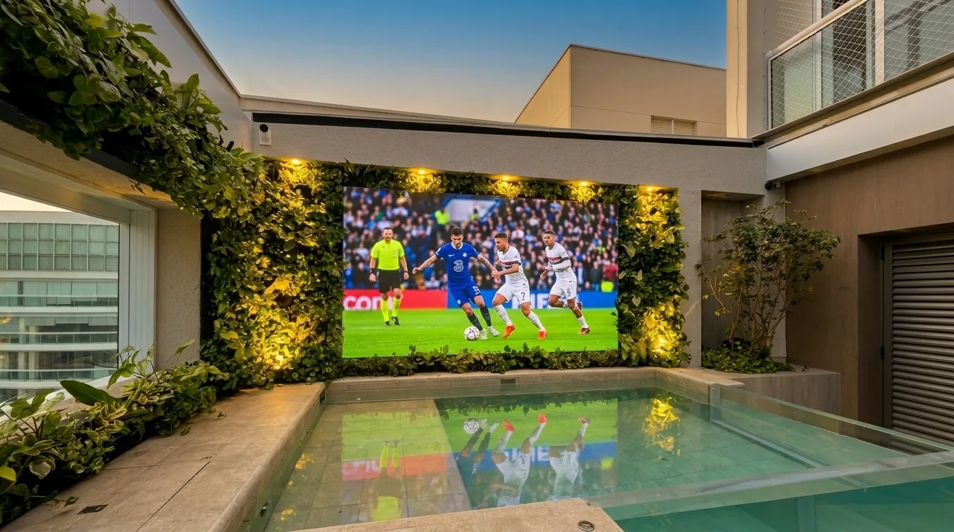 Painel de LED Outdoor em Cobertura — foto 1 de 3