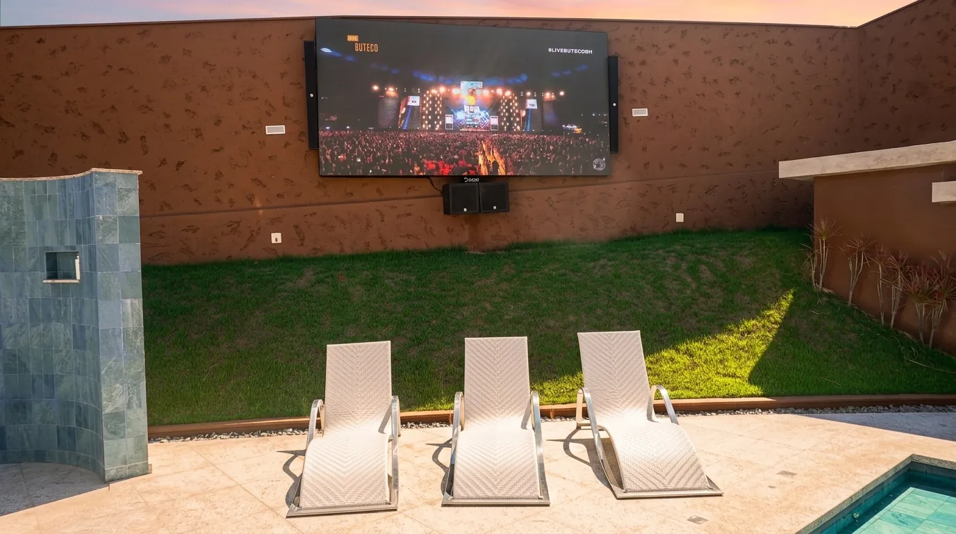 Painel de LED Outdoor em Residência — foto 1 de 3